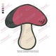 Mushrooms Vegetable Embroidery Design 03